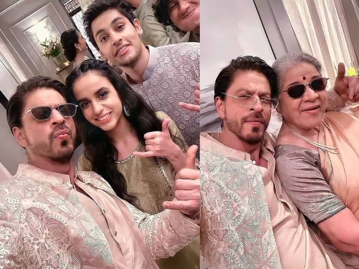 Who are the people with Shah Rukh Khan in these viral pics?