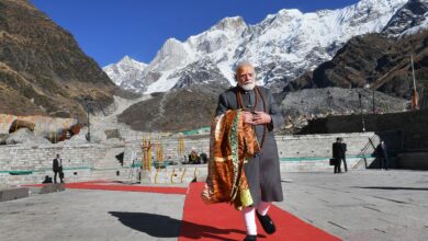 In Pics: Prime Minister Narendra Modi in Kedarnath
