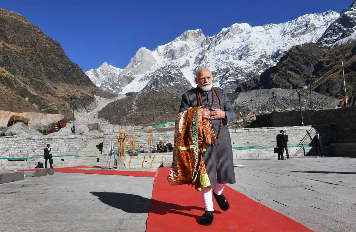 In Pics: Prime Minister Narendra Modi in Kedarnath