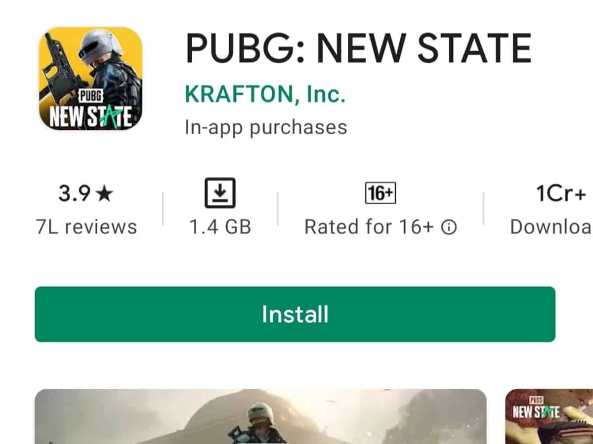 PUBG: New State crosses 1 Cr downloads on Google Play Store