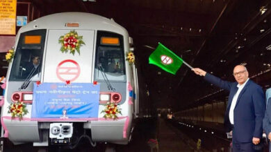 Delhi Metro unveils first refurbished train after 14 years