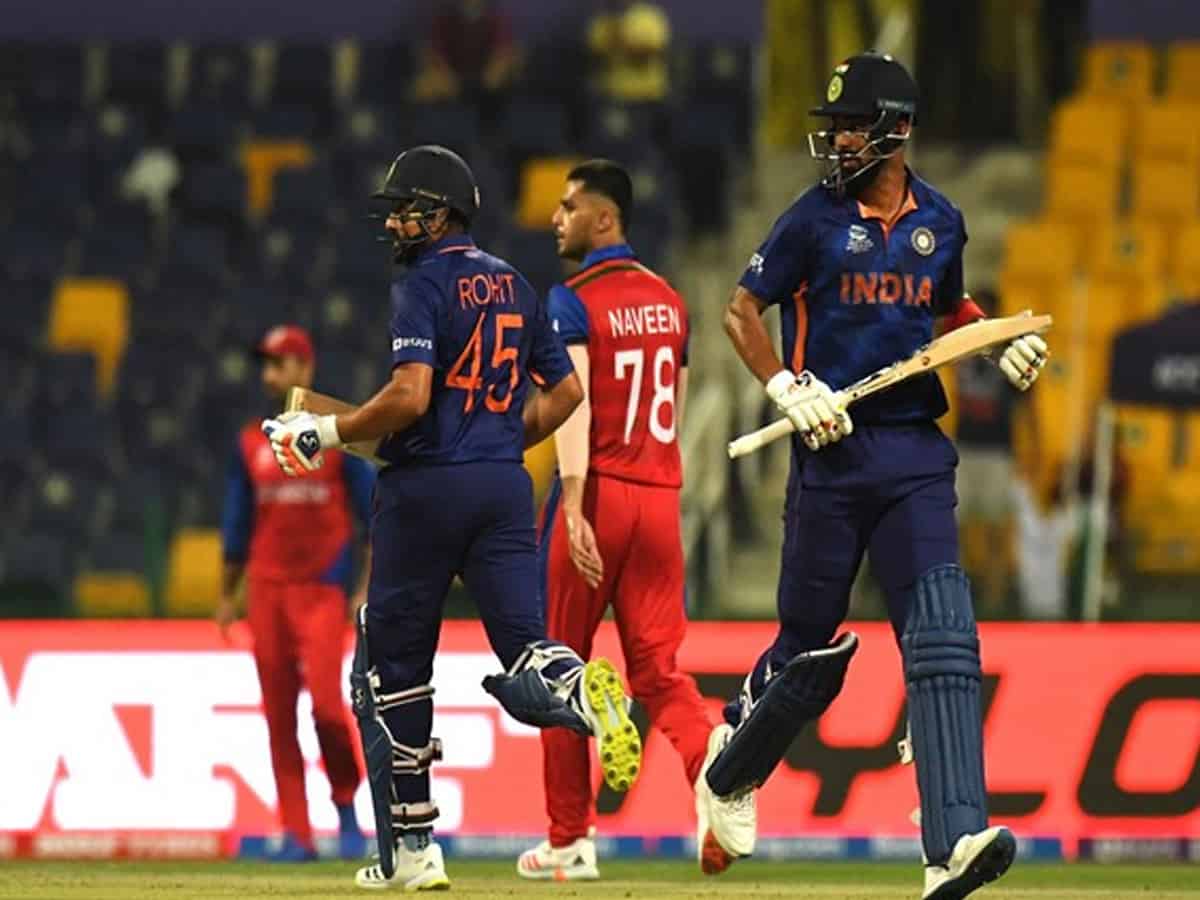 T20 WC: Rohit, Rahul shine as India rack up 210 against Afghanistan