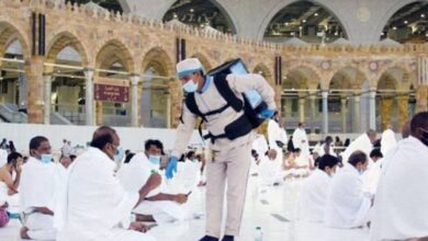 Over 1.2 million litres of Zamzam water distributed inside the Grand Mosque
