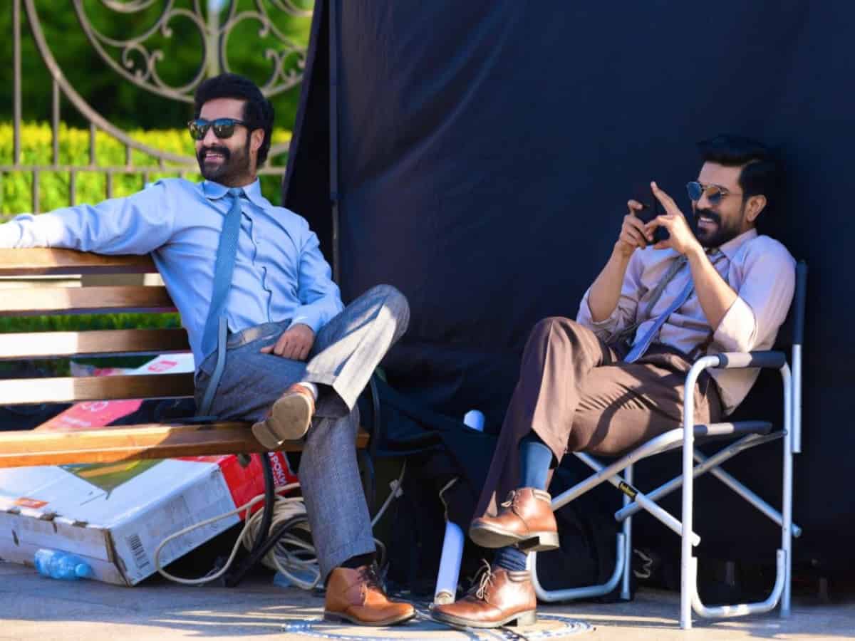 Trending: Ram Charan and Jr NTR's exclusive pic from 'RRR'