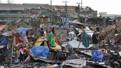 More than 200 dead after typhoon slams Philippines
