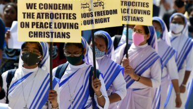 Protest rally against anti-conversion bill in Bengaluru