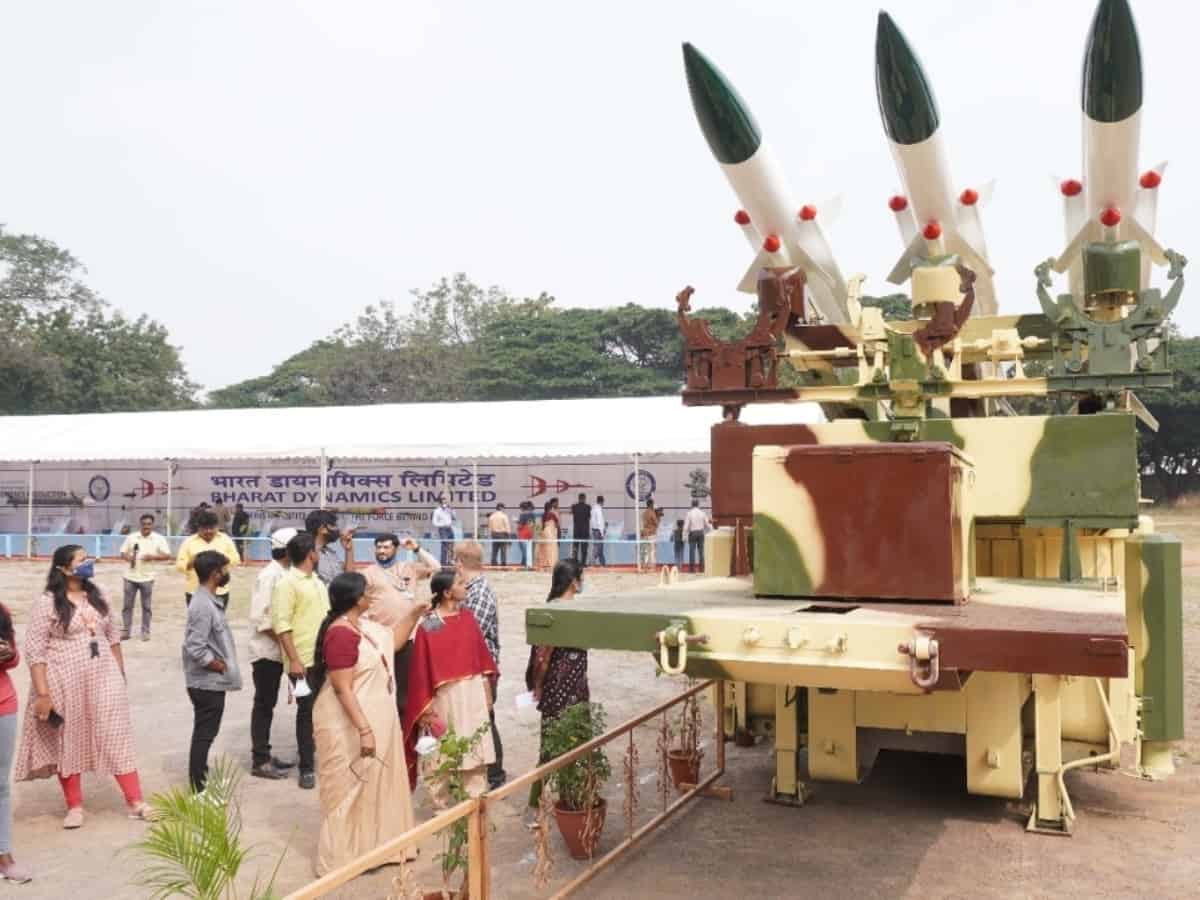 Hyderabad: BDL's defence products exhibition set open at Kanchanbagh