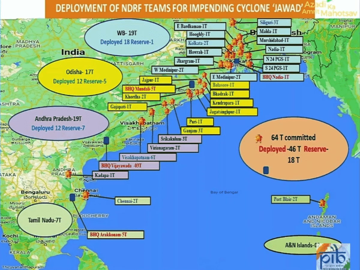 Cyclone Jawad: Heavy rains lash coastal AP, Odisha and WB