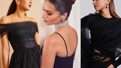 Deepika, Tara, Karisma dazzle in black outfits