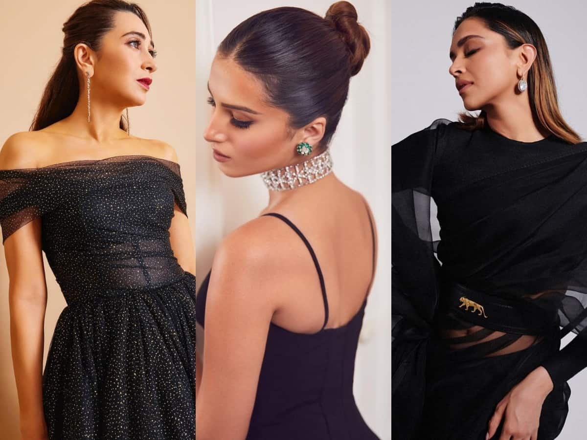 Deepika, Tara, Karisma dazzle in black outfits