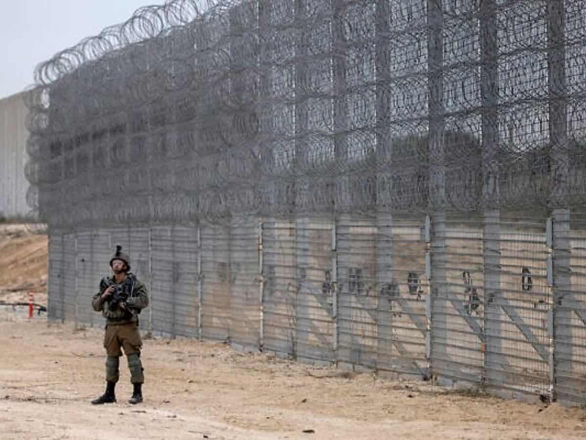 Israel announces completion of security barrier around Gaza