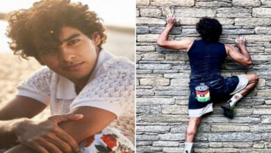 Ishaan Khatter proves he's Indian Spider-Man by showcasing his rock-climbing skills