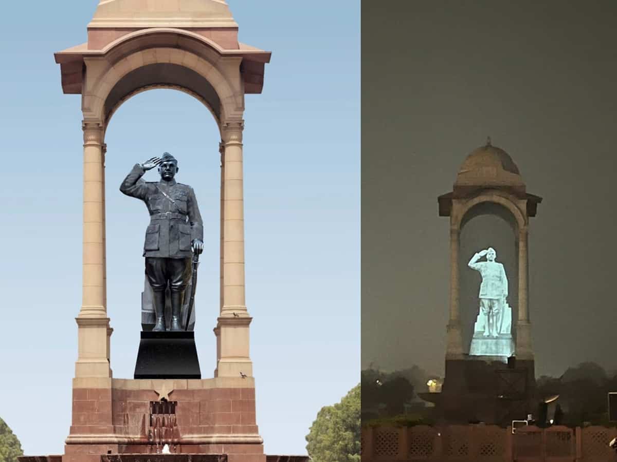 PM to unveil hologram statue of Netaji Bose at India Gate