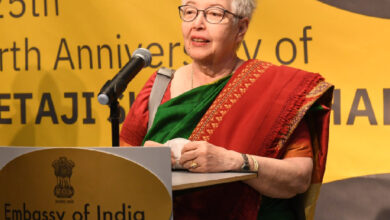 anita bose #AmbHarishParvathaneni and Dr. Anita Bose-Pfaff inaugurated a special exhibition of rare, personal letters and artifacts of #NetajiSubhasChandraBose at @eoiberli to kick off Republic Day and
