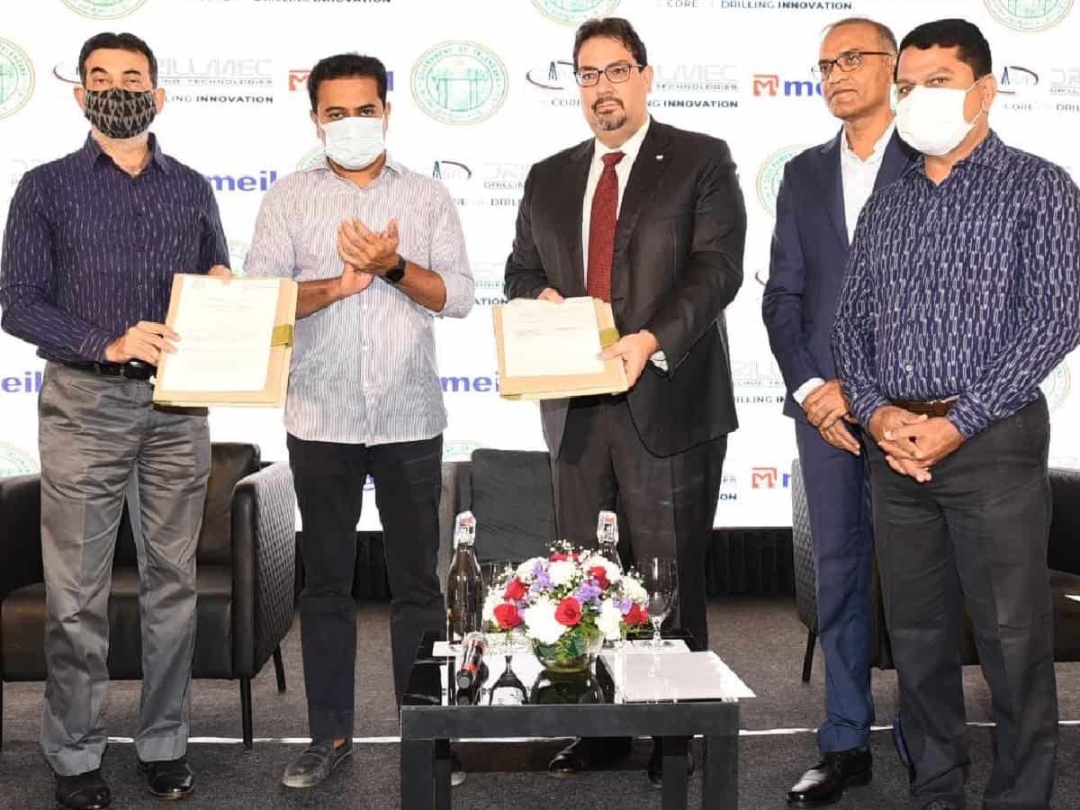 The Govt. of Telangana and Drillmec SpA entered into an MoU