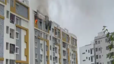 Fire breaks out at apartment in Hyderabad's Rajendra Nagar