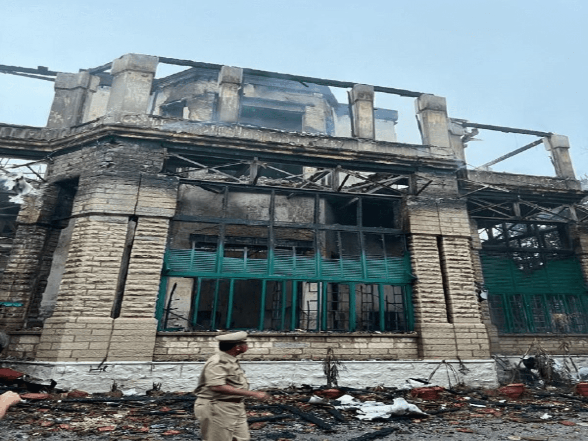 Massive fire broke out at historical Secunderabad Club