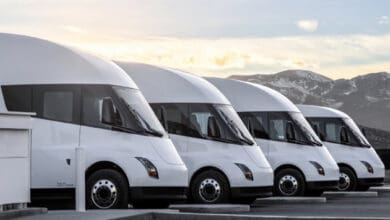 Tesla quietly unveils fleet of new electric trucks: Report