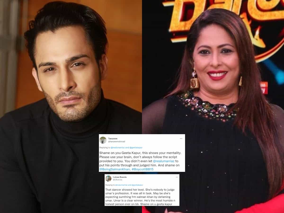 Bigg Boss 15: Geeta Kapur drags Umar's profession, leaves fans outraged