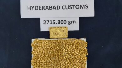 Gold worth Rs 1.36 lakh seized at Hyderabad Airport
