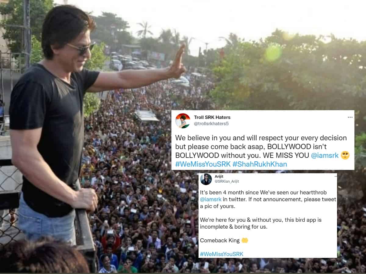 #WeMissYouSRK trends on Twitter; fans say 'Please comeback'