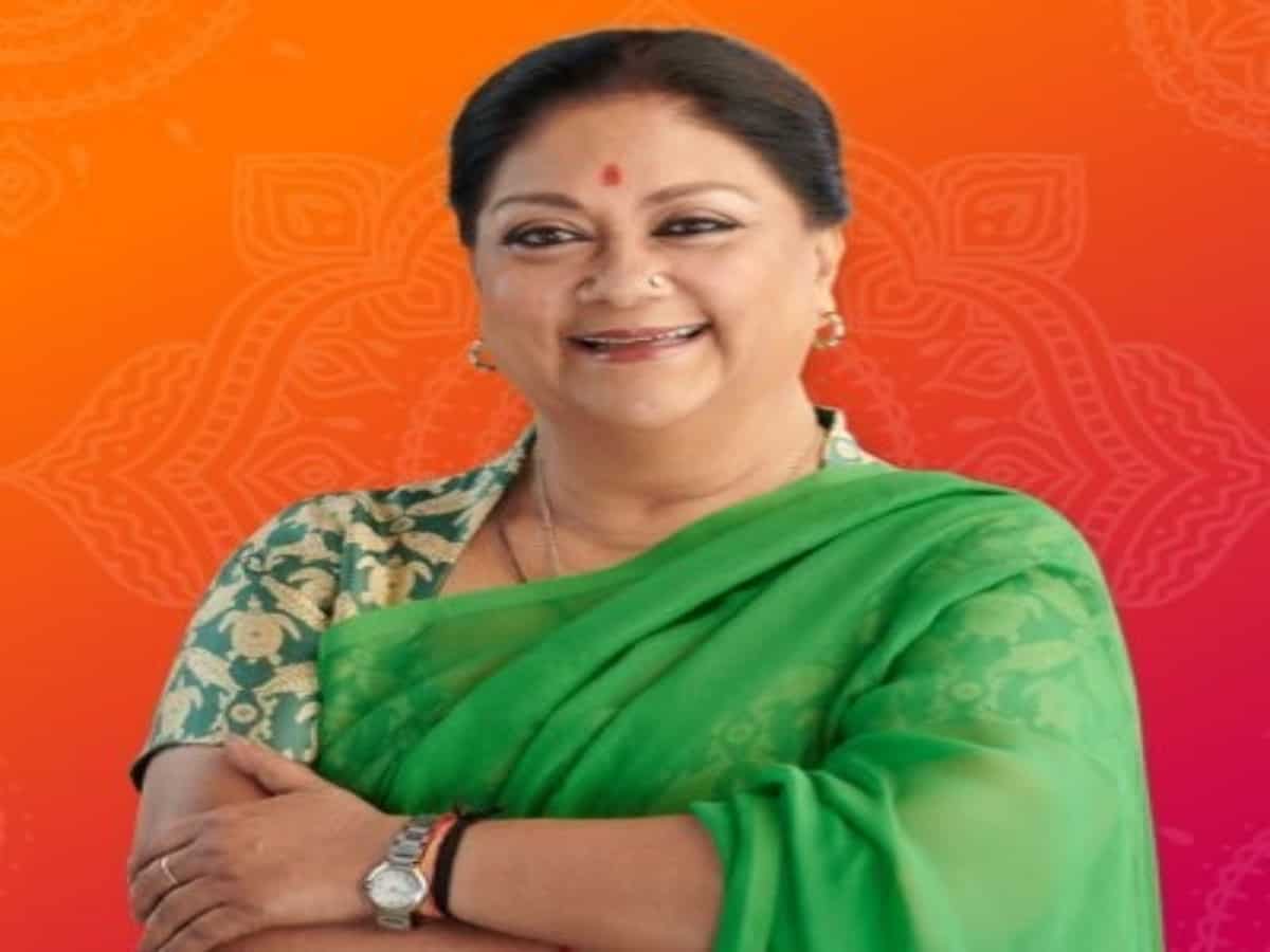 Raje questions BJP's silence when her son's office was attacked