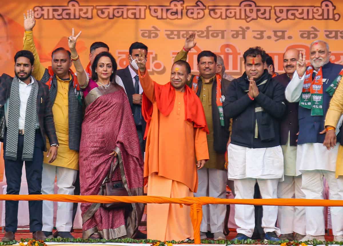 Uttar Pradesh Chief Minister Yogi Adityanath in Mathura