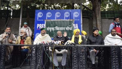 Farmer leaders press conference in Delhi