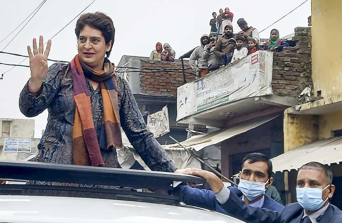 AICC General Secretary Priyanka Gandhi Vadra in Bulandshahr