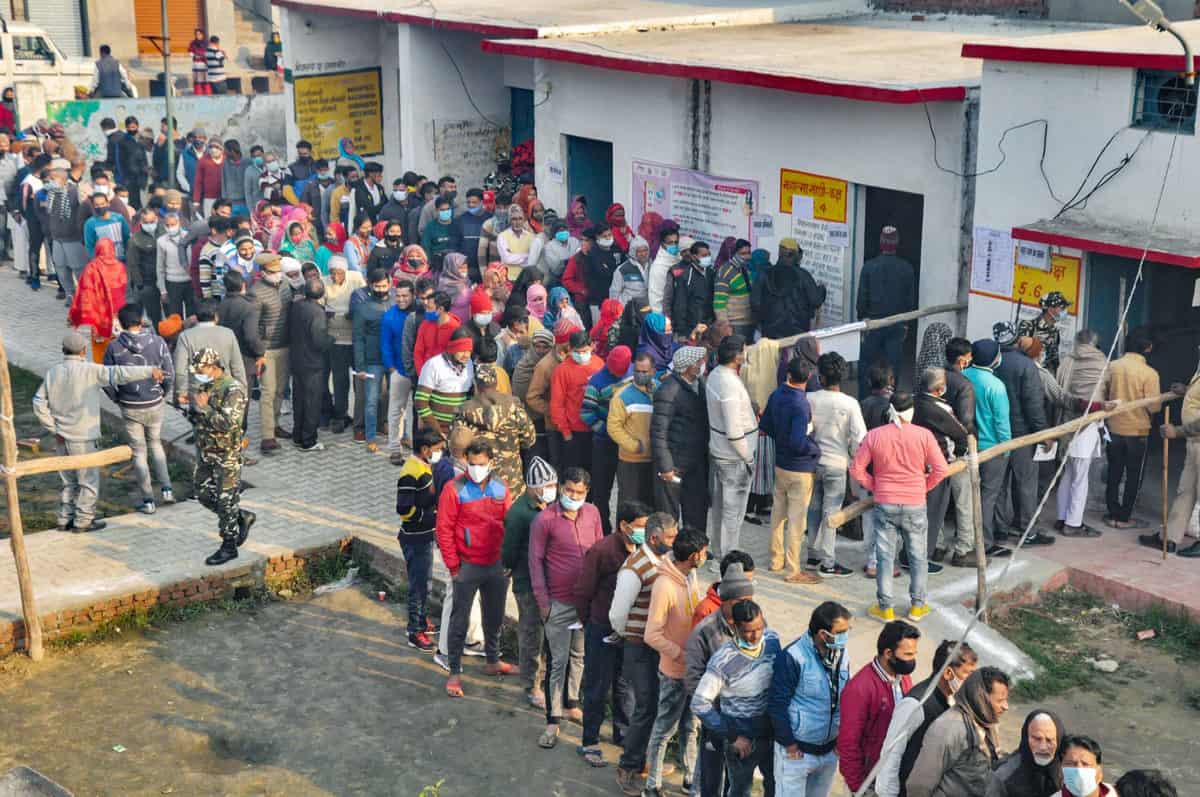 Voter turnout in 1st 2 hrs: UP 9.45%, Uttarakhand 5.03% & Goa 10.86%