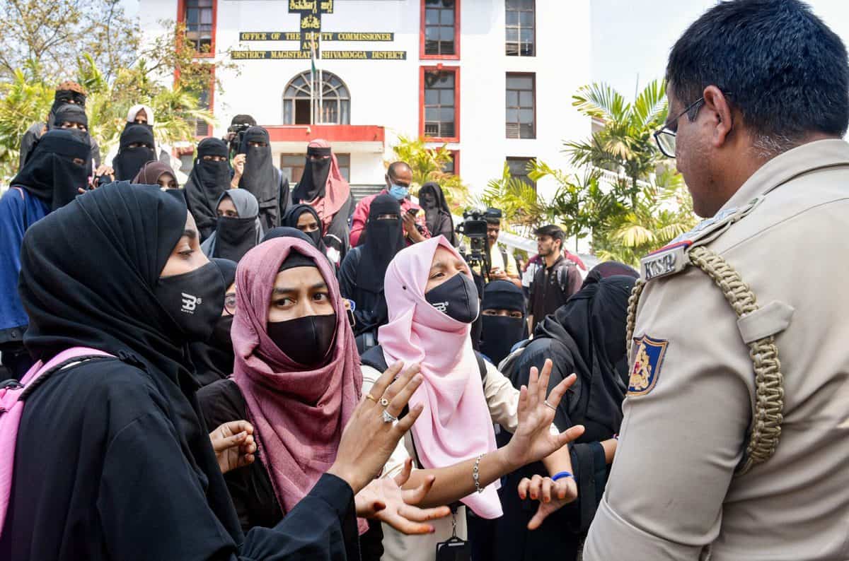 Karnataka hijab row: 58 college students suspended