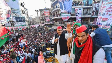 Samajwadi Party President Akhilesh Yadav in Kanpur