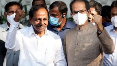 K. Chandrasekhar Rao meets Uddhav Thackeray in Mumbai