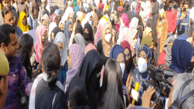 Hijab row: Protest erupts at AMU over Karnataka hijab ban