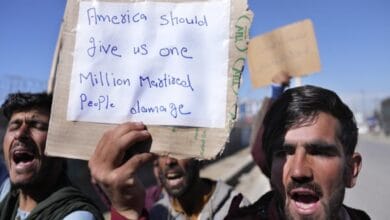 Afghans protest US order to give .5 B to 9/11 victims
