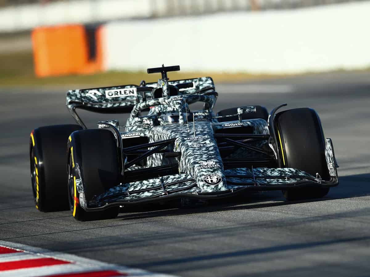 Formula 1: Alfa Romeo's C42 hits track in Barcelona with camouflage livery
