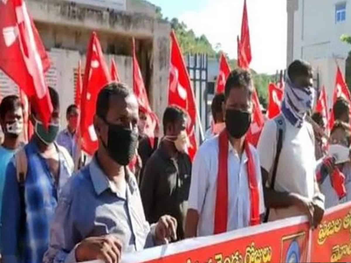 Andhra Pradesh: CPI(M) holds hunger strike demanding Budget allocations for Amaravati
