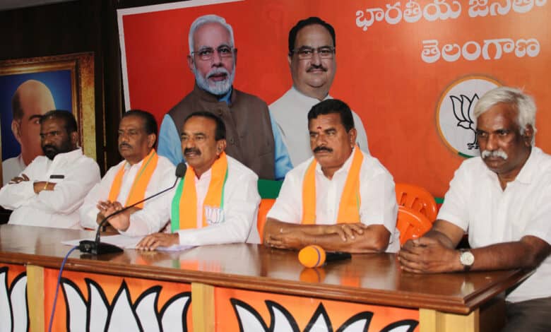Eatala Rajender denies rumours of BRS' merger with BJP