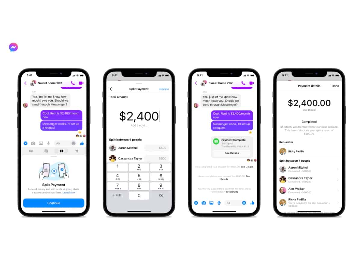 Facebook Messenger rolls out 'Split Payments' feature in US