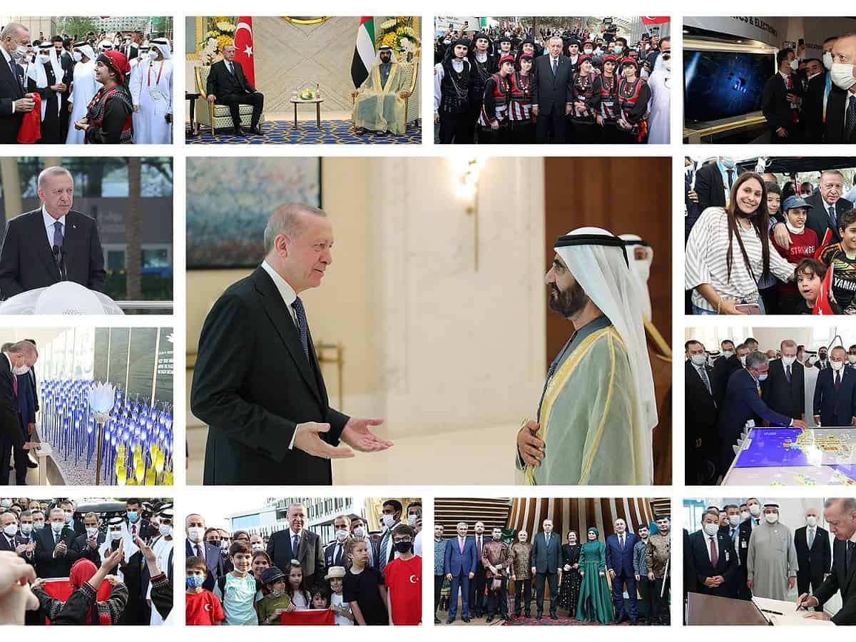 Dubai's ruler receives Turkish President at Expo 2020 Dubai