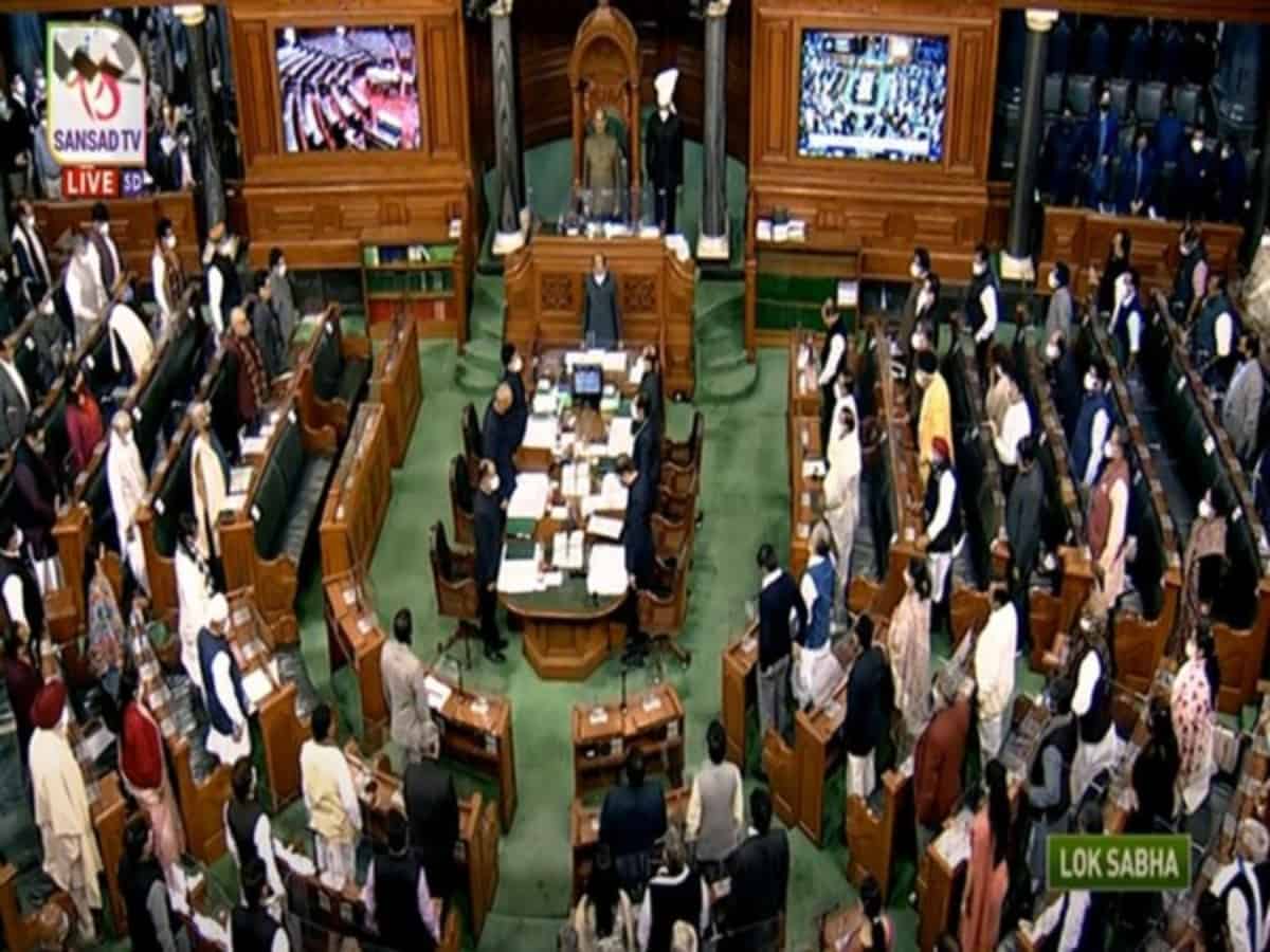 Oppn divided while protesting on lack of discussion on LAC clash in LS