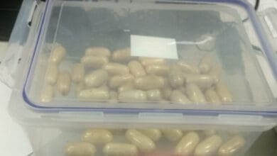 Heroin capsules