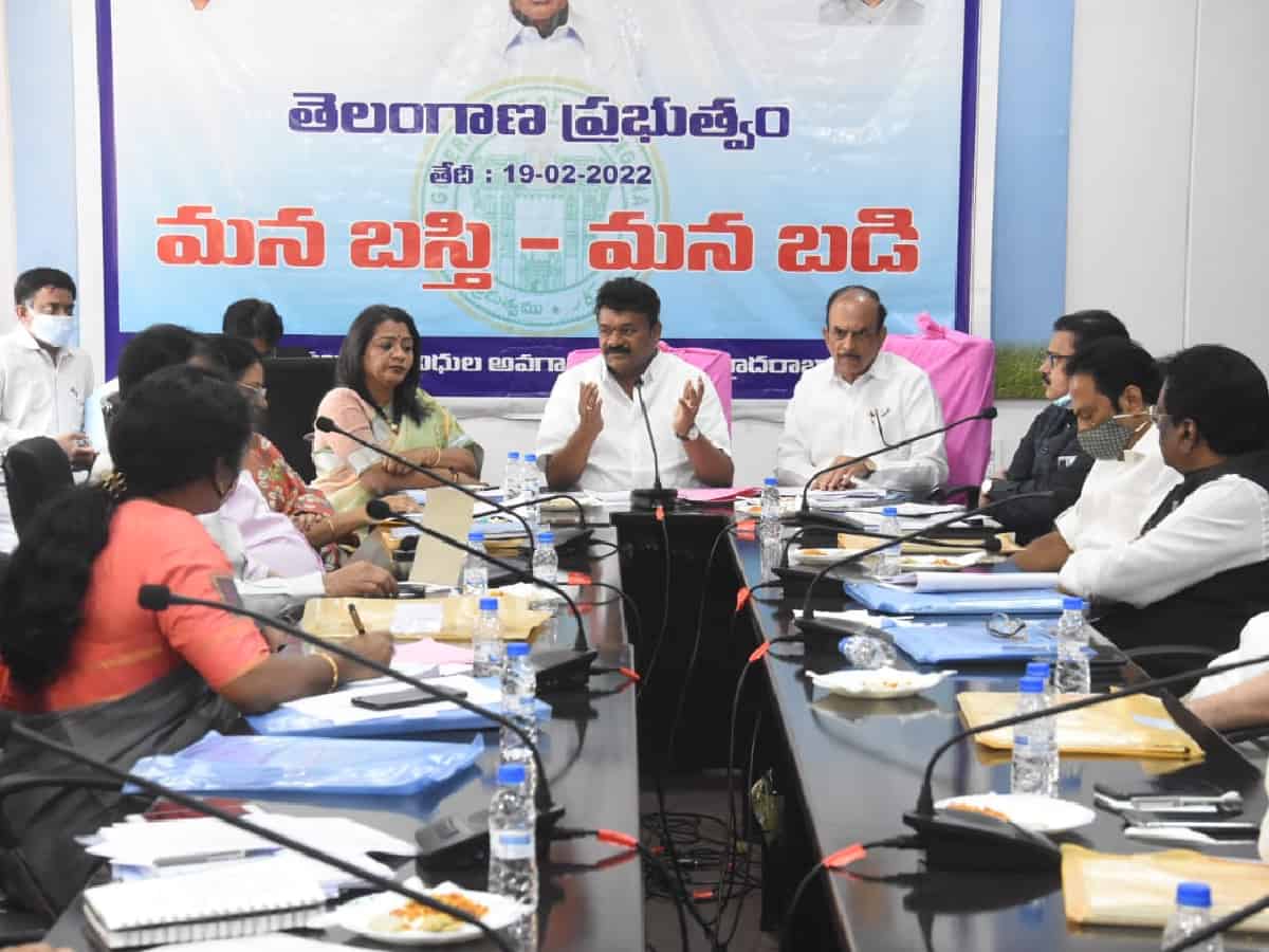 Talasani Srinivas Yadav, Hon’ble Minister for Animal Husbandry at Minister’s Chamber