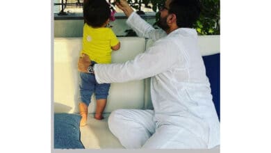 saif ali khan with his second son