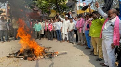 Protests in Karimnagar