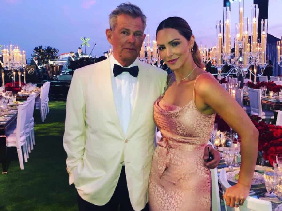 David Foster with his wife Katharine McPhee
