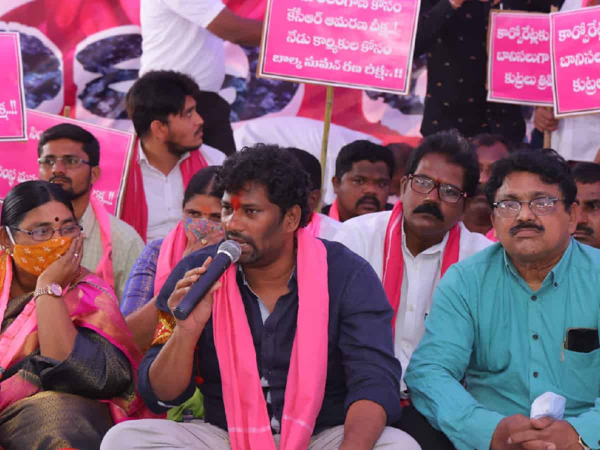 Balka Suman lashed out at the union government for attempting to bankrupt the SCCL