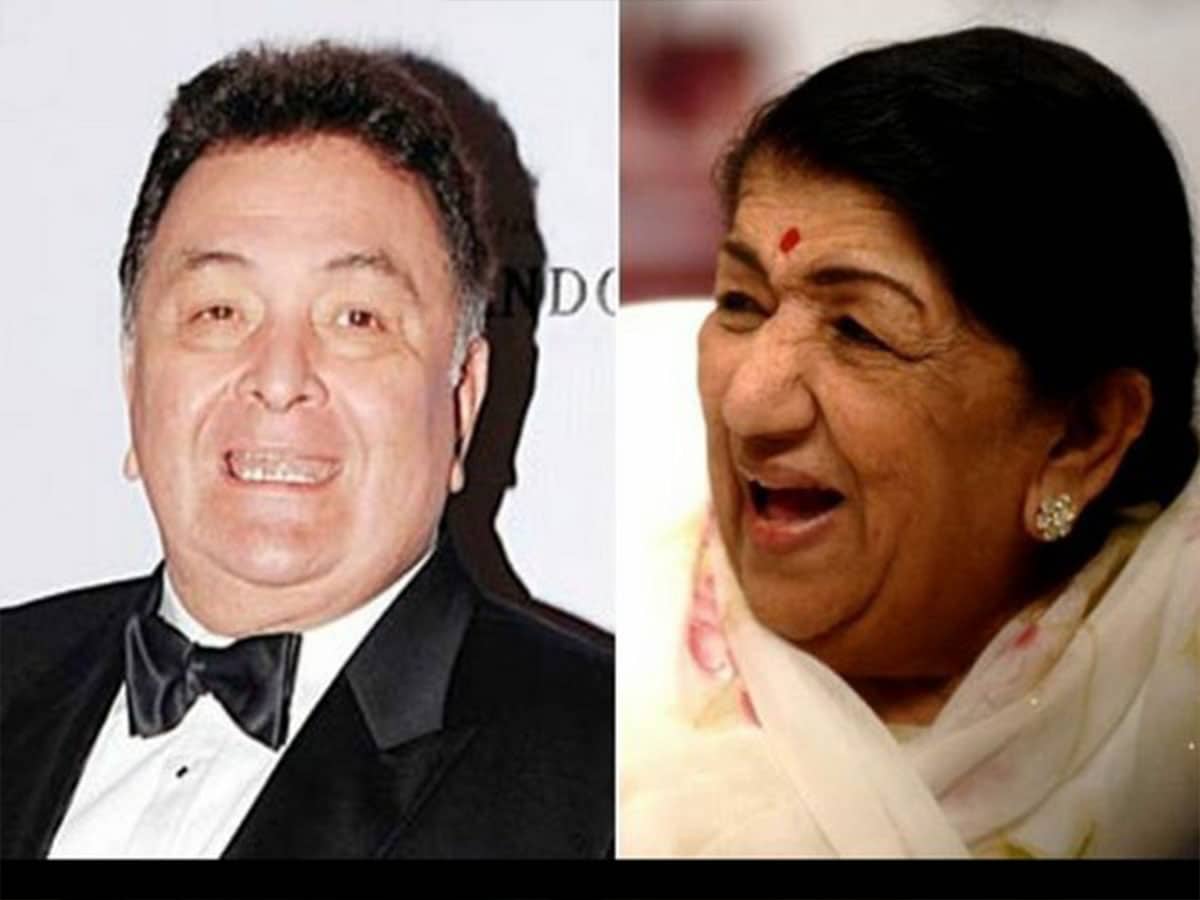 Have a look at Lata Mangeshkar holding little Rishi Kapoor in her arms