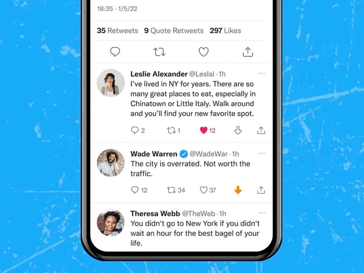 Twitter expands its downvote test worldwide