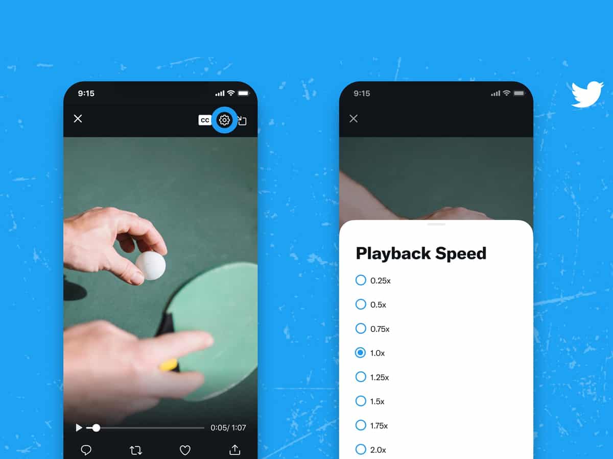 Speed up or slow down video playbacks on Twitter soon